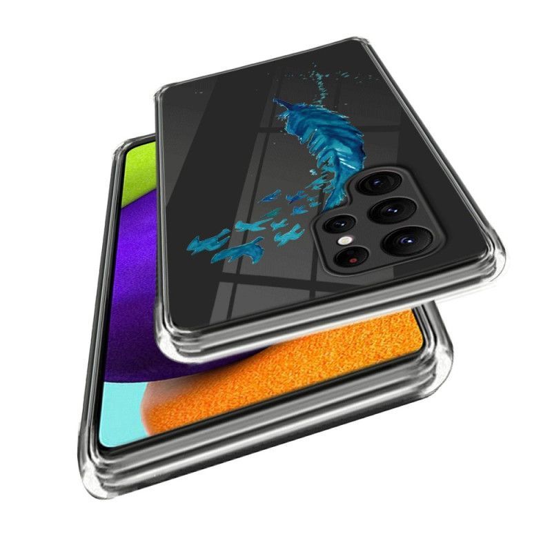 Kryt Na Samsung Galaxy S23 Ultra 5G Modré Pírko
