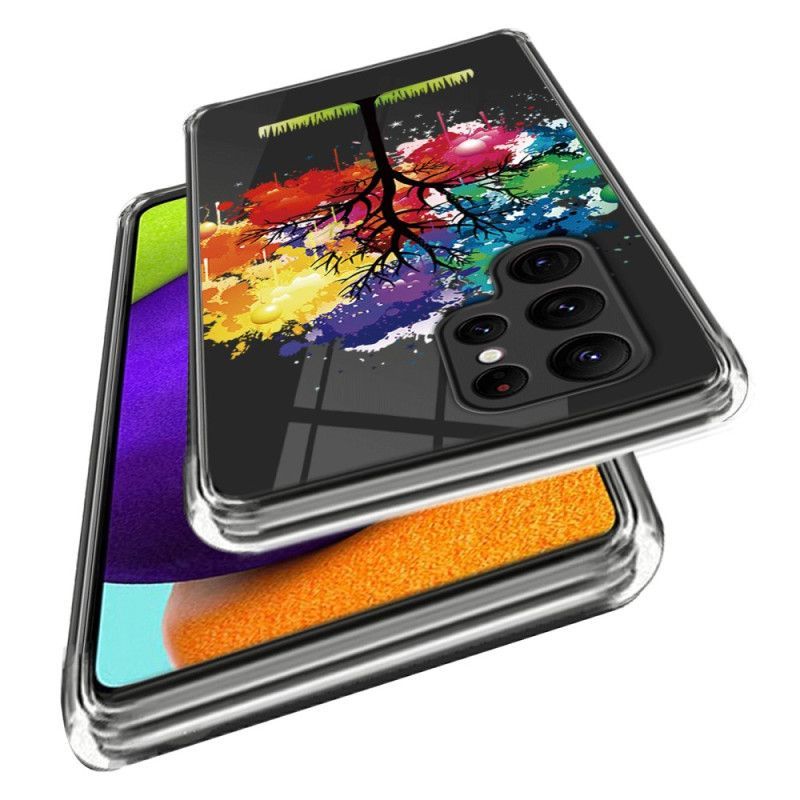 Kryty Na Mobil Na Samsung Galaxy S23 Ultra 5G Akvarel Strom