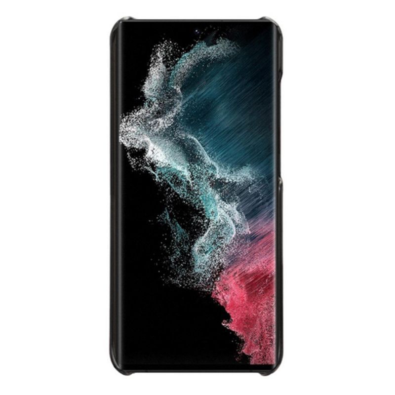 Kryty Na Mobil Na Samsung Galaxy S23 Ultra 5G Kožený Efekt
