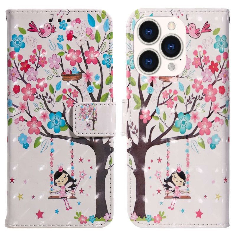 Flipové Pouzdro Na iPhone 14 Pro Max Happy Swing
