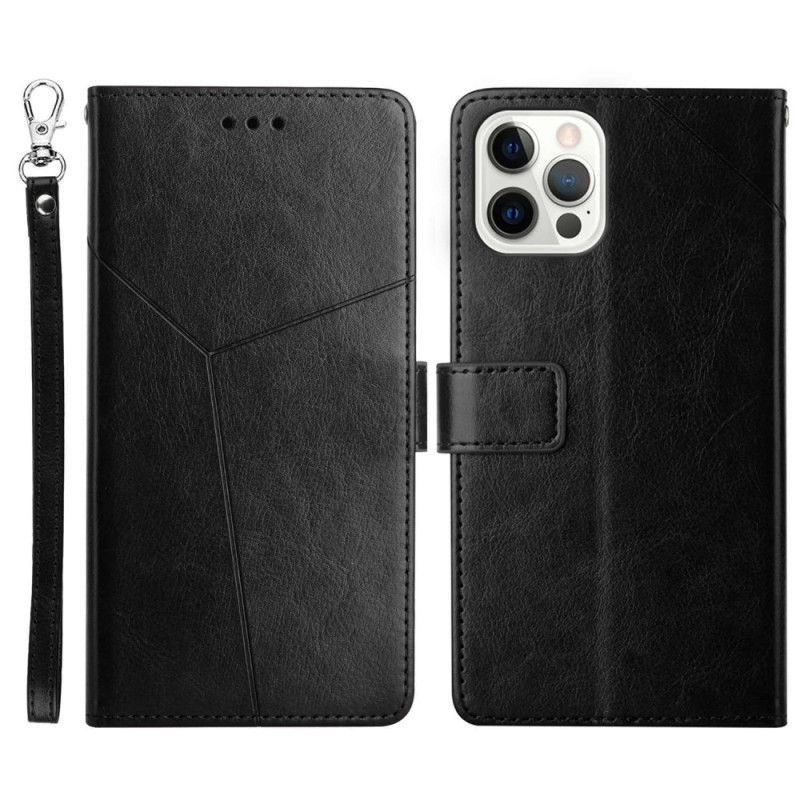 Kožené Pouzdro Na iPhone 14 Pro Max Na Lana Y Strappy Design
