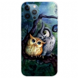 Kryt Na iPhone 14 Pro Max Malování Sovy