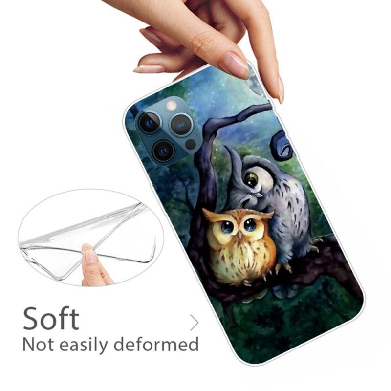 Kryt Na iPhone 14 Pro Max Malování Sovy