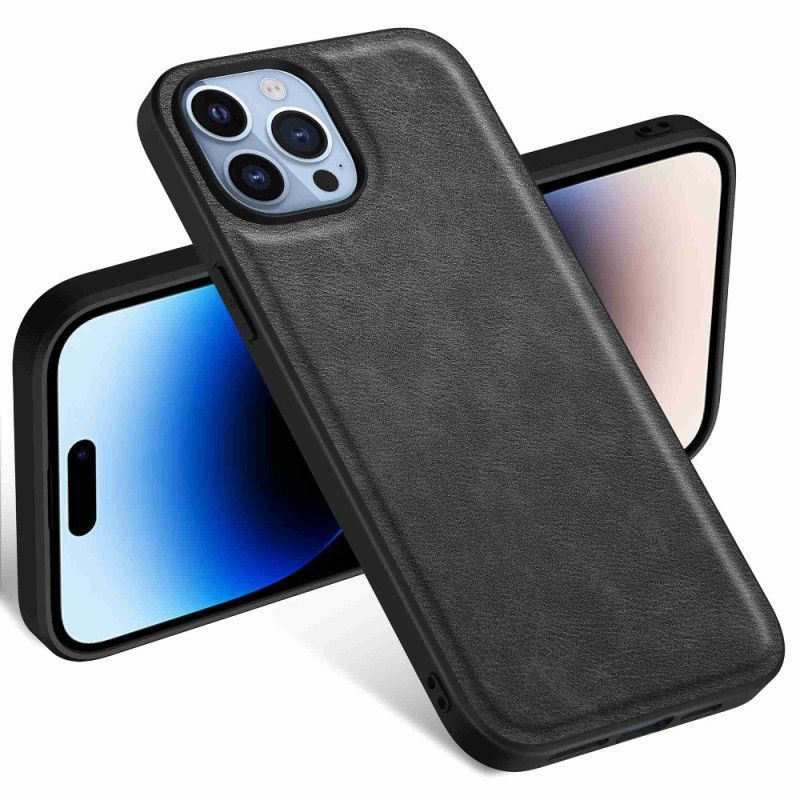 Kryt Na iPhone 14 Pro Max Retro Umělá Kůže
