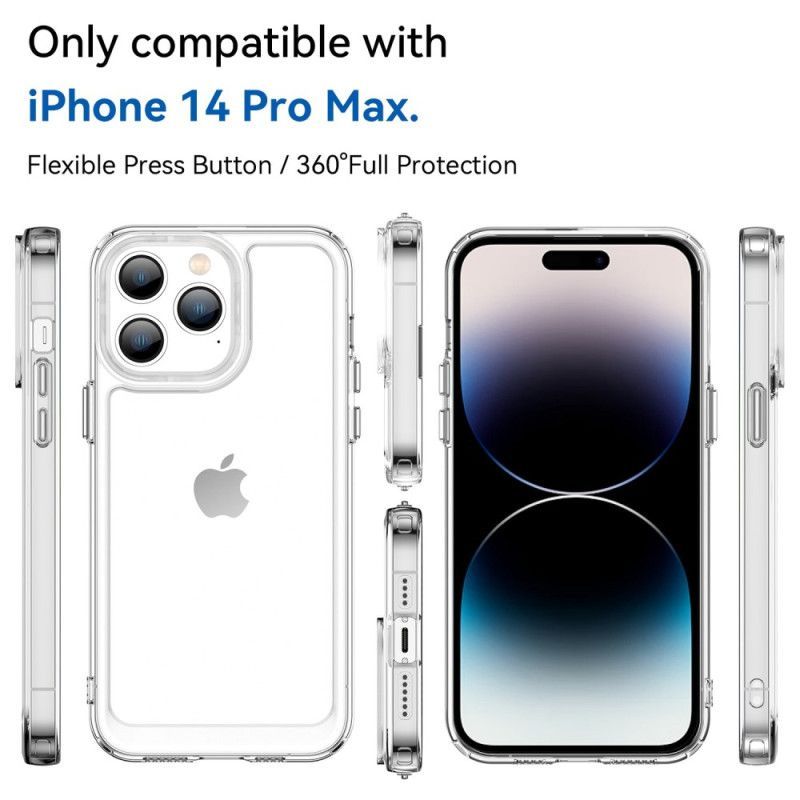 Kryt Na iPhone 14 Pro Max Série Transparent Candy