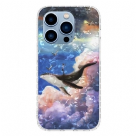 Kryt Na iPhone 14 Pro Max Stylizovaná Velryba
