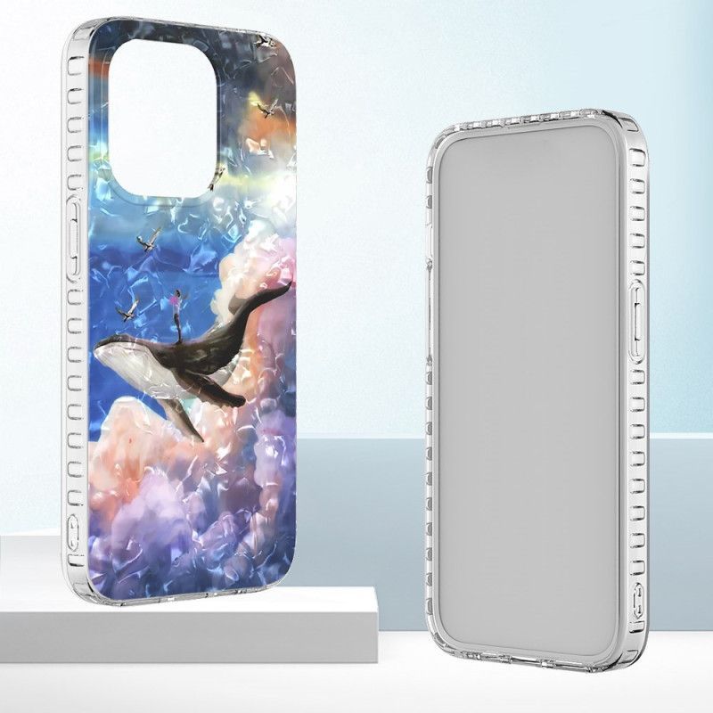 Kryt Na iPhone 14 Pro Max Stylizovaná Velryba