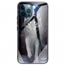 Kryt Na iPhone 14 Pro Max Vlk Z Tvrzeného Skla