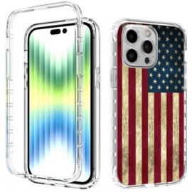 Kryty Na Mobil Na iPhone 14 Pro Max Vylepšená Americká Vlajka