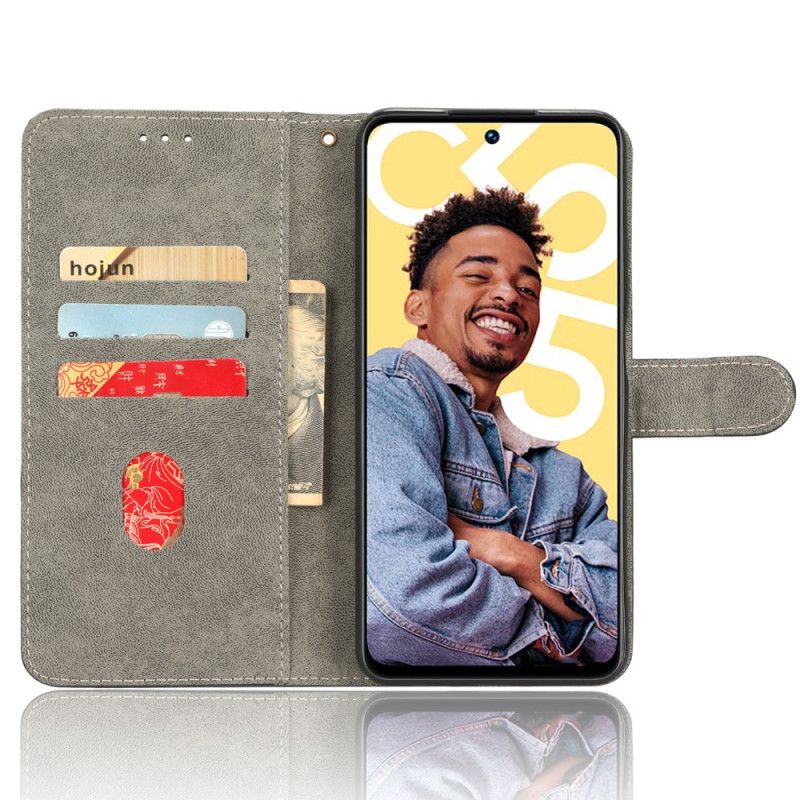 Kožený Kryt Na Realme C55 Peněženka S Rfid Blokovacím Páskem