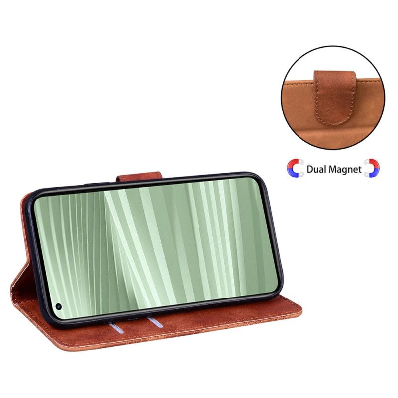 Kožený Kryt Na Realme C55 Tygří Potisk