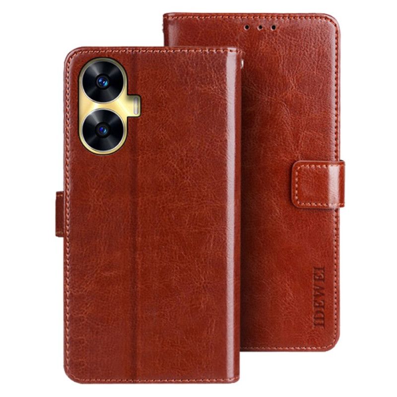 Kožený Kryt Realme C55 Texturovaný Idewei