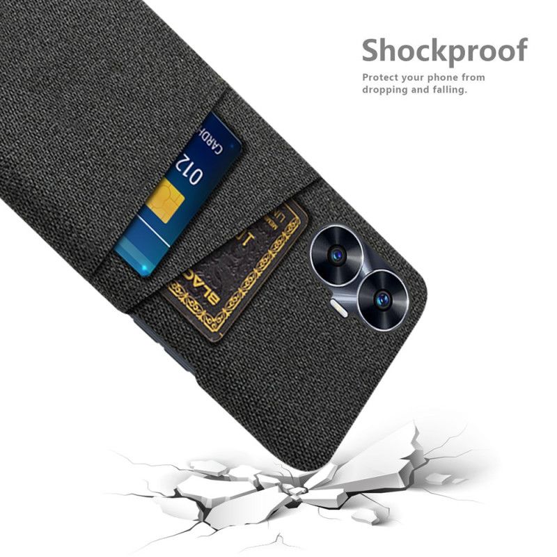 Kryt Na Realme C55 Pouzdro Na Karty S Dvojitou Tkaninou