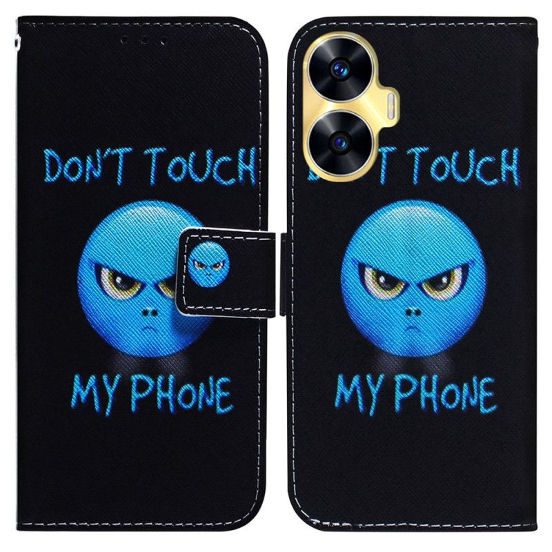 Peněženková Pouzdra Realme C55 Kryty Na Mobil Emoji Telefon