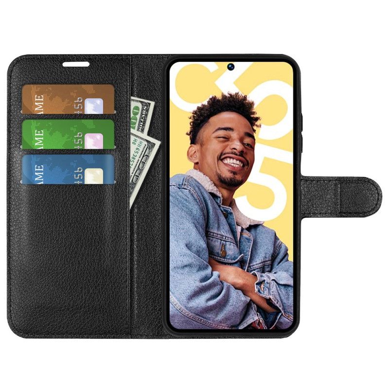 Peněženková Pouzdra Realme C55 Kryty Na Mobil Klasická Umělá Kůže S Liči