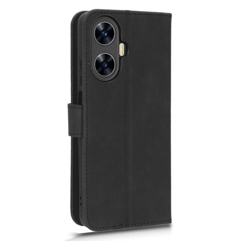 Peněženková Pouzdra Realme C55 Kryty Na Mobil Semišový Styl S Páskem