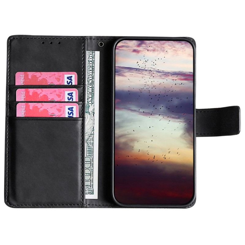 Flipové Pouzdro Na Sony Xperia 10 IV Ana Imitace Kůže Croco Skin Effect