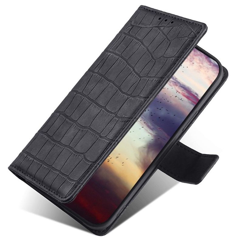 Flipové Pouzdro Na Sony Xperia 10 IV Ana Imitace Kůže Croco Skin Effect
