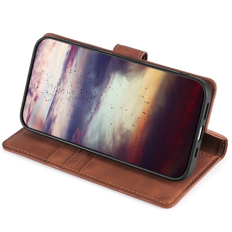 Flipové Pouzdro Na Sony Xperia 10 IV Ana Imitace Kůže Croco Skin Effect