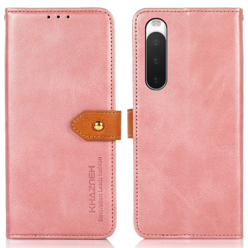 Flipové Pouzdro Na Sony Xperia 10 IV Khazneh Bicolor Umělá Kůže