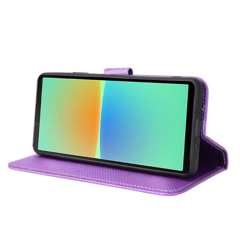Flipové Pouzdro Na Sony Xperia 10 IV Kožené Pouzdro Držák Karty Lucinda Flap