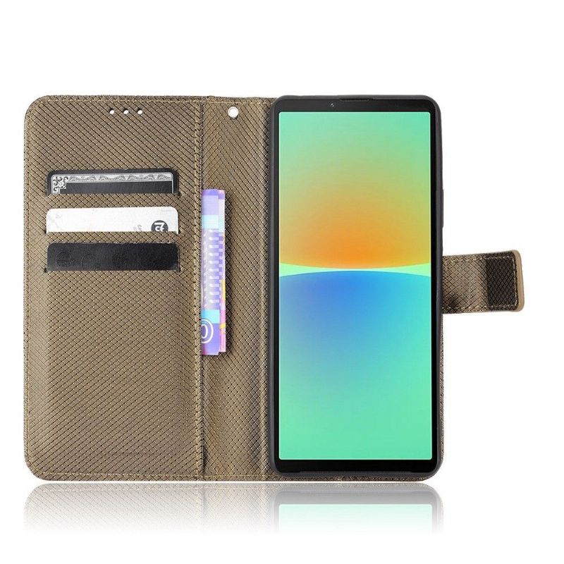 Flipové Pouzdro Na Sony Xperia 10 IV Kožené Pouzdro Držák Karty Lucinda Flap