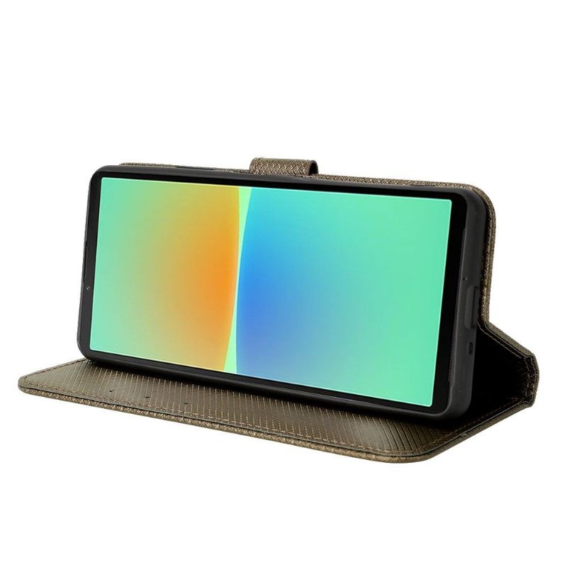 Flipové Pouzdro Na Sony Xperia 10 IV Kožené Pouzdro Držák Karty Lucinda Flap