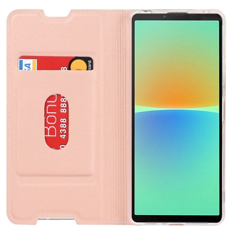 Flipové Pouzdro Na Sony Xperia 10 IV Minimalistický Obchod S Umělou Kůží