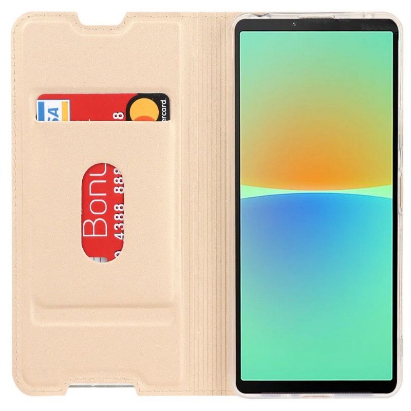 Flipové Pouzdro Na Sony Xperia 10 IV Minimalistický Obchod S Umělou Kůží