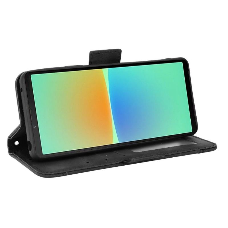 Kožené Pouzdro Na Sony Xperia 10 IV Premium S Držitelem Karty