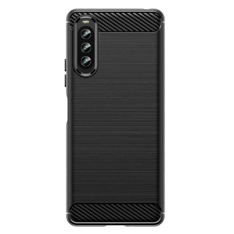 Kryt Na Sony Xperia 10 IV Silikonový Kartáčovaný Efekt