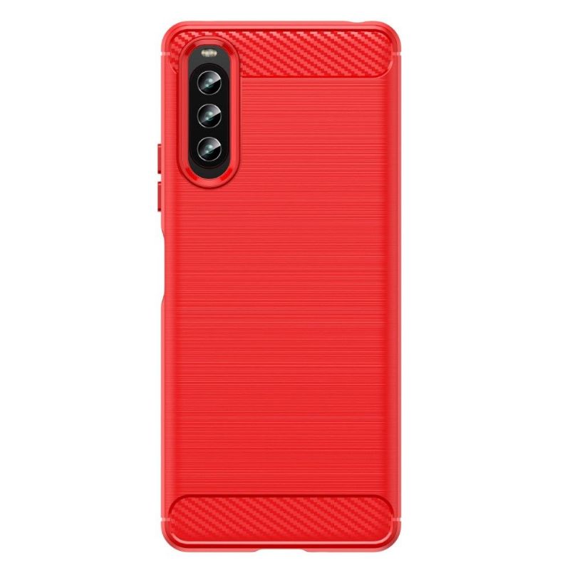 Kryt Na Sony Xperia 10 IV Silikonový Kartáčovaný Efekt