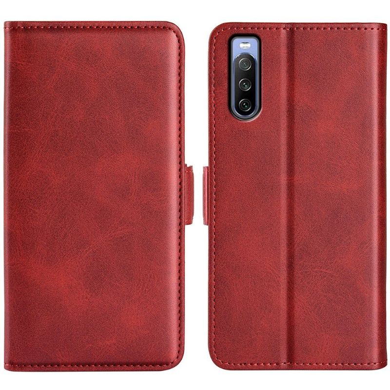 Pouzdra Na Sony Xperia 10 IV Peněženkové Pouzdro Matný Kryt Z Umělé Kůže