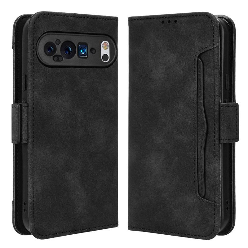 Kožený Kryt Na Google Pixel 9 Pro Se Sloty Pro Karty Multi-card