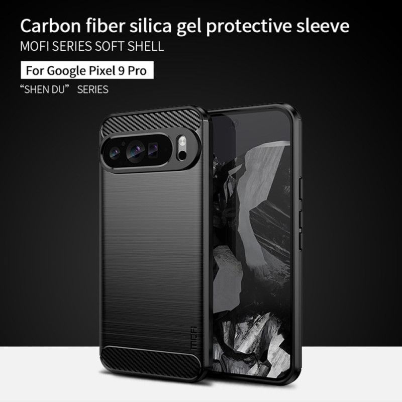 Kryt Google Pixel 9 Pro Kartáčované Uhlíkové Vlákno