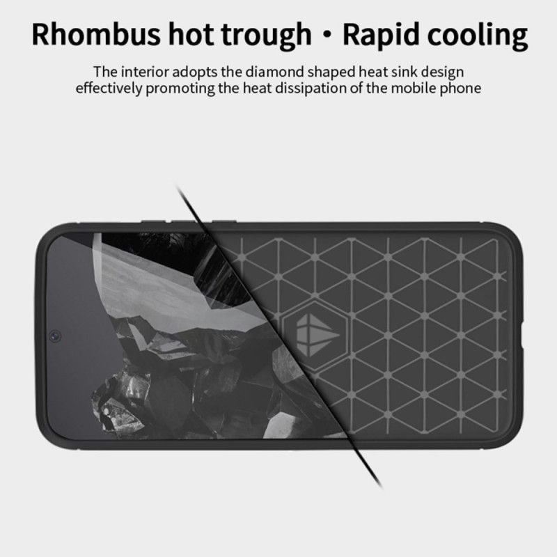 Kryt Google Pixel 9 Pro Kartáčované Uhlíkové Vlákno