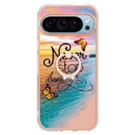 Kryt Google Pixel 9 Pro Kryty Na Mobil Podpůrný Prsten Nikdy Nepřestávejte Snít