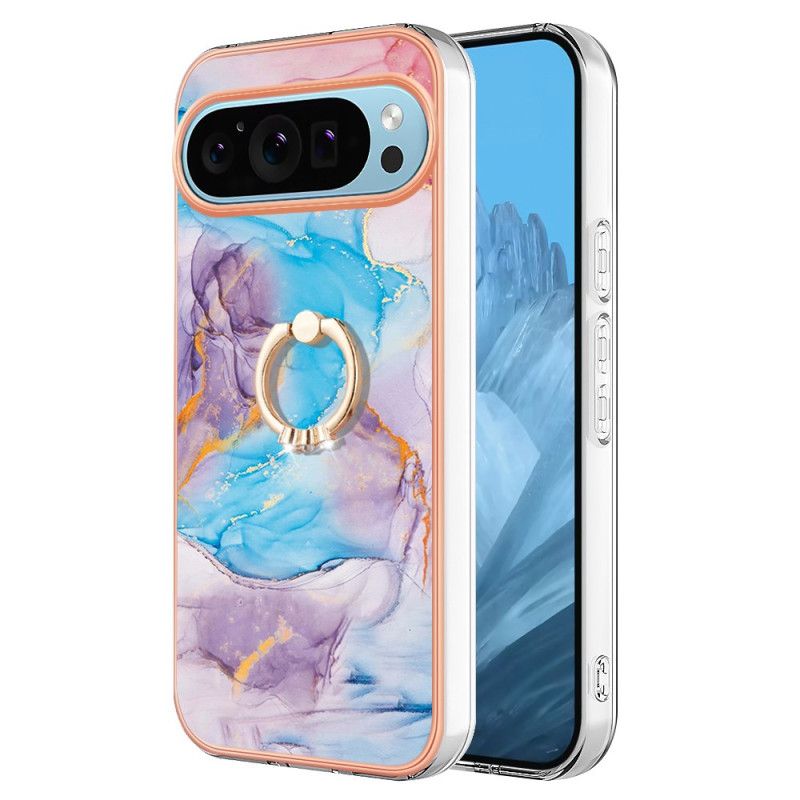 Kryt Google Pixel 9 Pro Kryty Na Mobil Prsten Mléčné Dráhy Z Modrého Mramoru