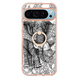 Kryt Google Pixel 9 Pro Sportovní Prsten Se Sloním Totemem