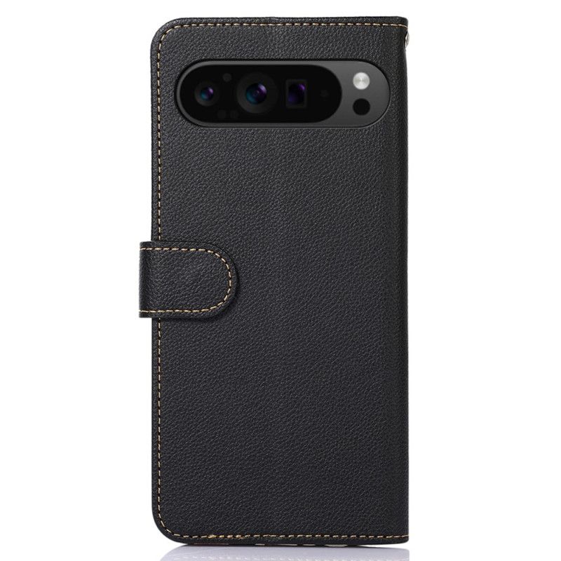 Peněženková Pouzdra Google Pixel 9 Pro Kryty Na Mobil Dvoutónové Blokování Rfid Khazneh