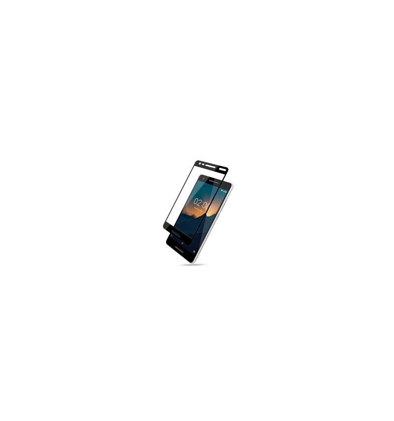 Nokia 2.1 - Ochranné Tvrzené Sklo V Plné Velikosti - Černá