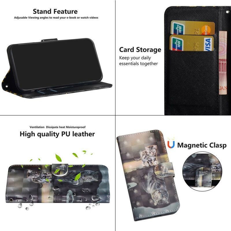 Flipové Pouzdro Na Realme C11 Ernest Tygr