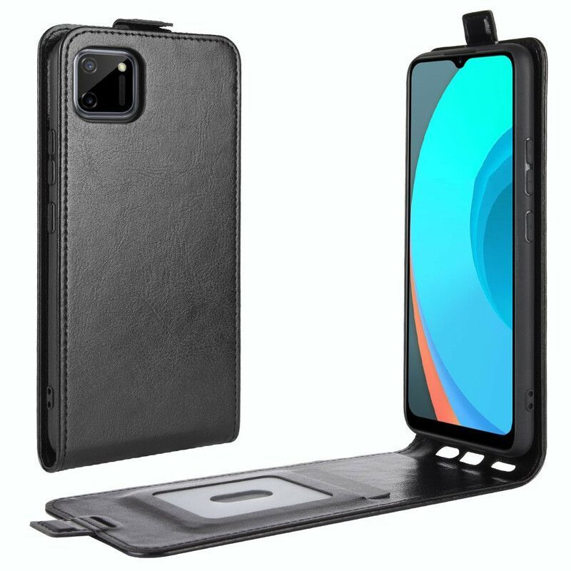 Flipové Pouzdro Na Realme C11 Kožené Pouzdro Vertikální Klapka