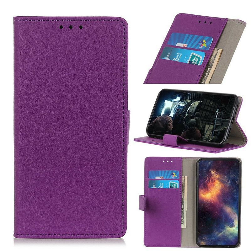 Kožené Pouzdro Na Realme C11 Klasický Kožený Efekt