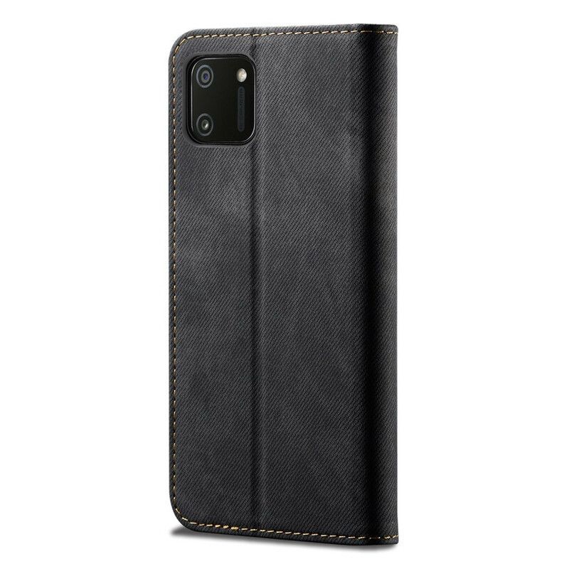 Kryty Na Mobil Na Realme C11 Flipové Pouzdro Textura Džíny Z Umělé Kůže
