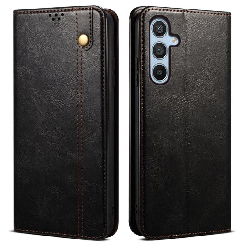 Kožené Pouzdro Folio Samsung Galaxy M55 5g Voskovaná Imitace Kůže