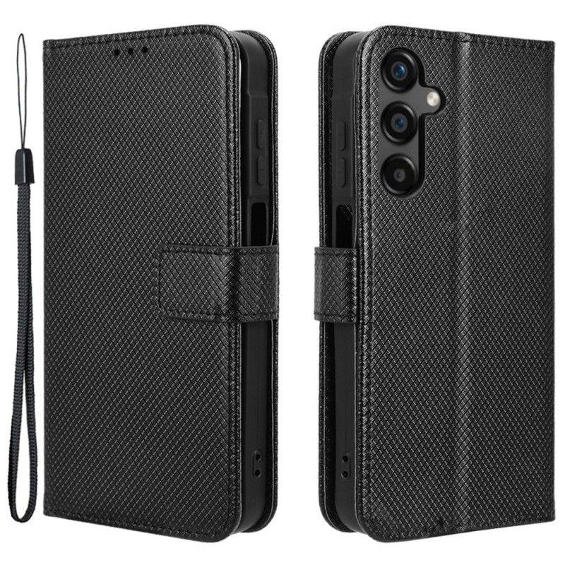Peněženková Pouzdra Samsung Galaxy M55 5g Tečkovaný Řemínek