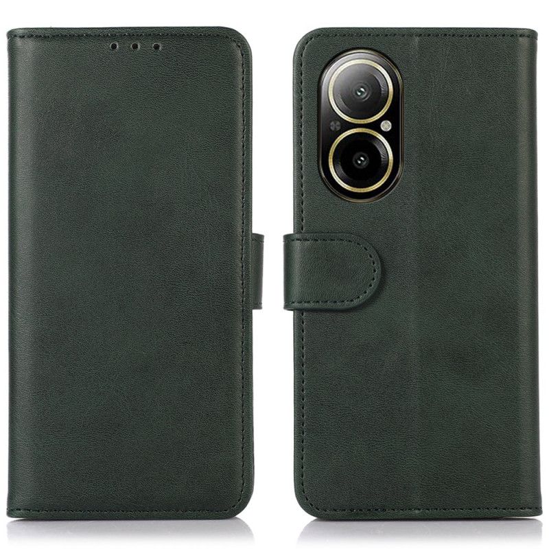 Kožený Kryt Na Realme C67 Klasická Umělá Kůže