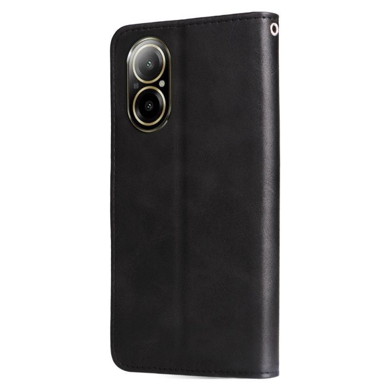 Kožený Kryt Realme C67 Přední Peněženka Na Mince