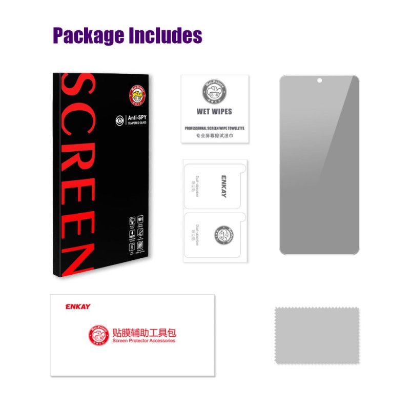 Ochranná Fólie Z Tvrzeného Skla Proti Špionážnímu Videu Pro Realme C67